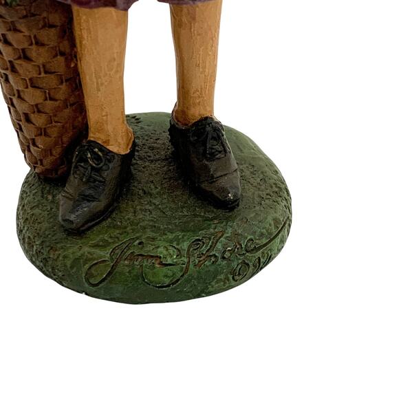 Jim Shore Amish Family Resin Figurines Farming Primitive Rustic Set of 4 1992 - Picture 2 of 16